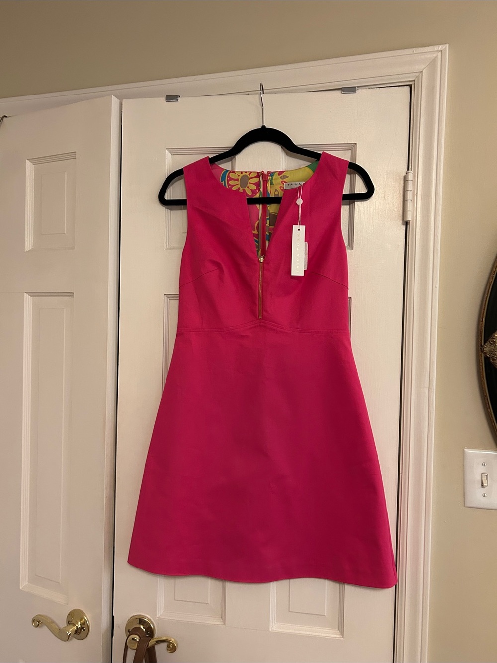 Trina Turk Hot Pink Sleeveless Mini Dress